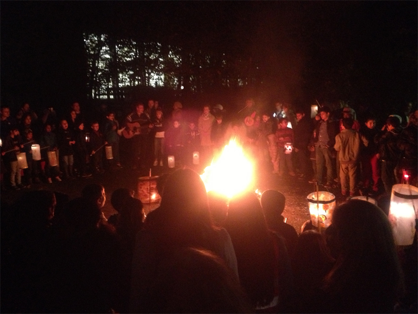 Lagerfeuer in Frohnhausen bei unserem