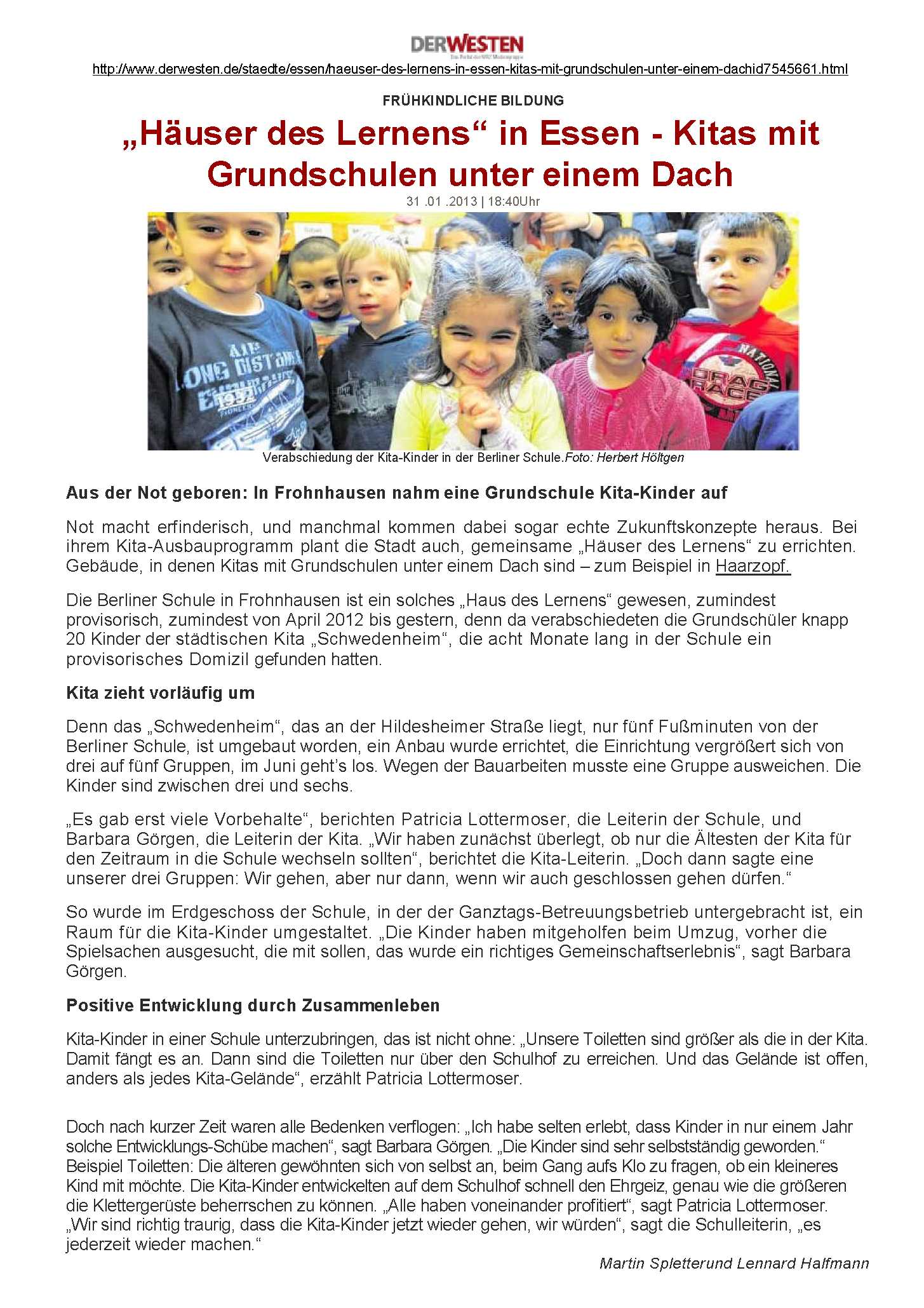 Presse WAZ 31.01.13